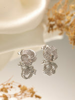 StarlitGlow Ear Stud Single Silver