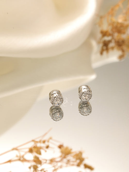 EmberShine Ear Stud Single Silver