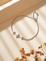 RosyRadiance Chain Bracelet Silver