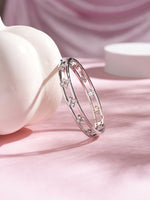HaloCharm Bangle Bracelet Silver