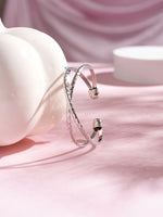 LuxeLayers Bangle Bracelet Silver