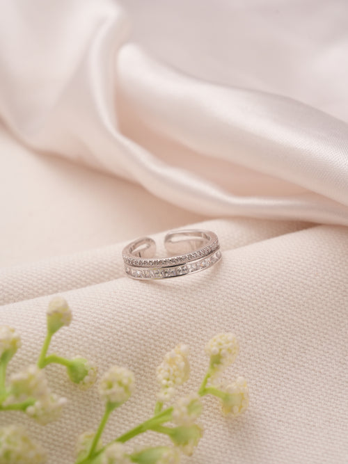 AuraGleam Ring Silver
