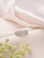 ShimmerStone Ring Silver