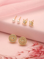 MuseVault Ear Stud Combo Gold