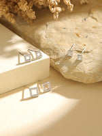 UrbanLustre Ear Stud Combo Silver