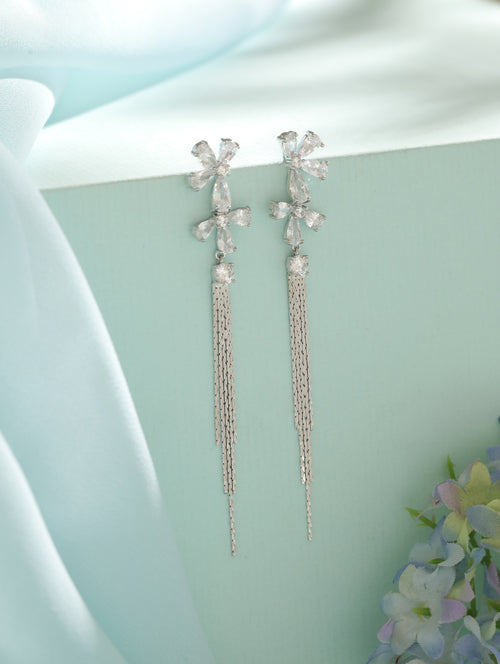 BloomHalo Ear Drop Silver