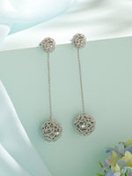 TrendAura Ear Drop Silver