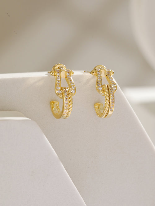 OpalBloom Ear Stud Single Gold