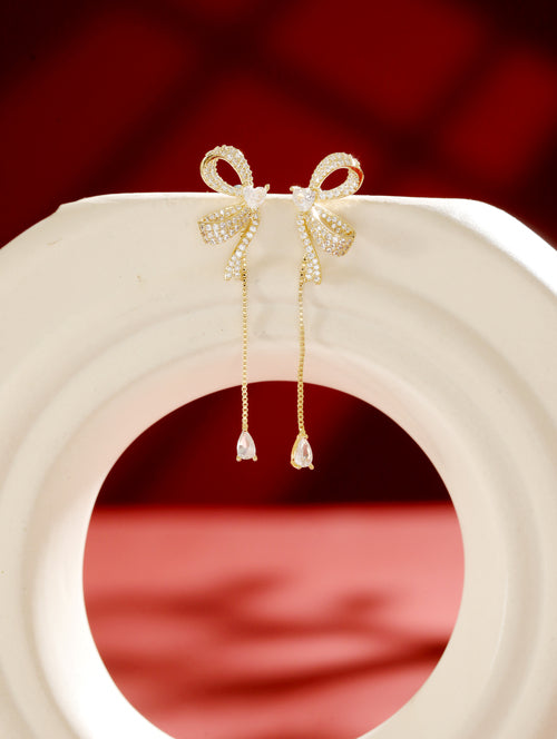 RosetteGlow Ear Drop Gold