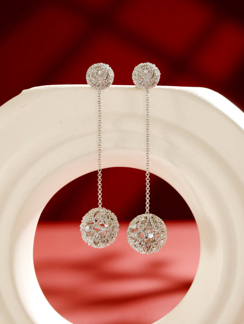 TrendAura Ear Drop Silver