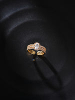 BlushHalo Ring Gold