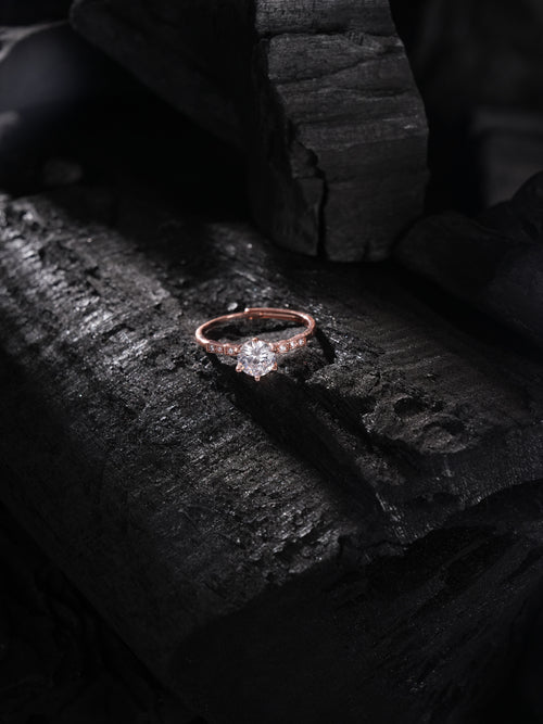 CrystalCrest Ring Rose Gold