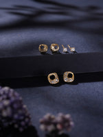 MetroMuse Ear Stud Combo Gold