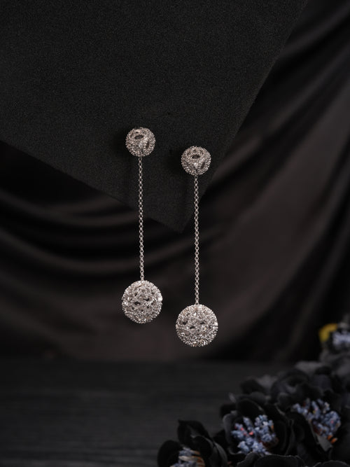 TrendAura Ear Drop Silver