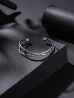 LuxeLayers Bangle Bracelet Silver