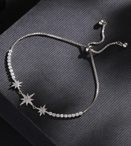RosyRadiance Chain Bracelet Silver