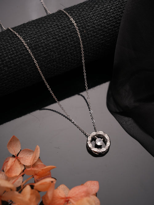 AuraLuxe Necklace Pendant Silver