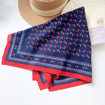 CottonPetal Cotton Blue Square Scarf