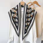 CrossKulture - TriangleChains satin scarf on hanger