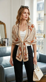 CrossKulture - BloomingDawn viscose scarf model view