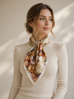 BloomHarmony Small Square Satin Scarf Multicolour
