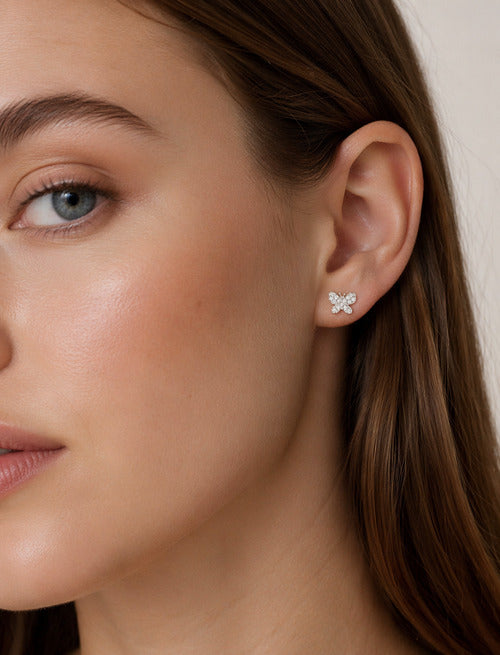 NovaCharm Ear Stud Combo Gold