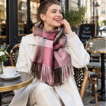 FrostCheck Cashmere CheckeredScarf