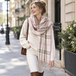 WinterPlaid Cashmere Checkered Scarf