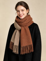 PlushDuo Reversible Solid Cashmere Scarf