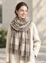CheckeredCharm Cashmere Checkered Scarf