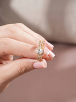 BlushHalo Ring Gold