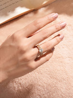 BlushHalo Ring Gold