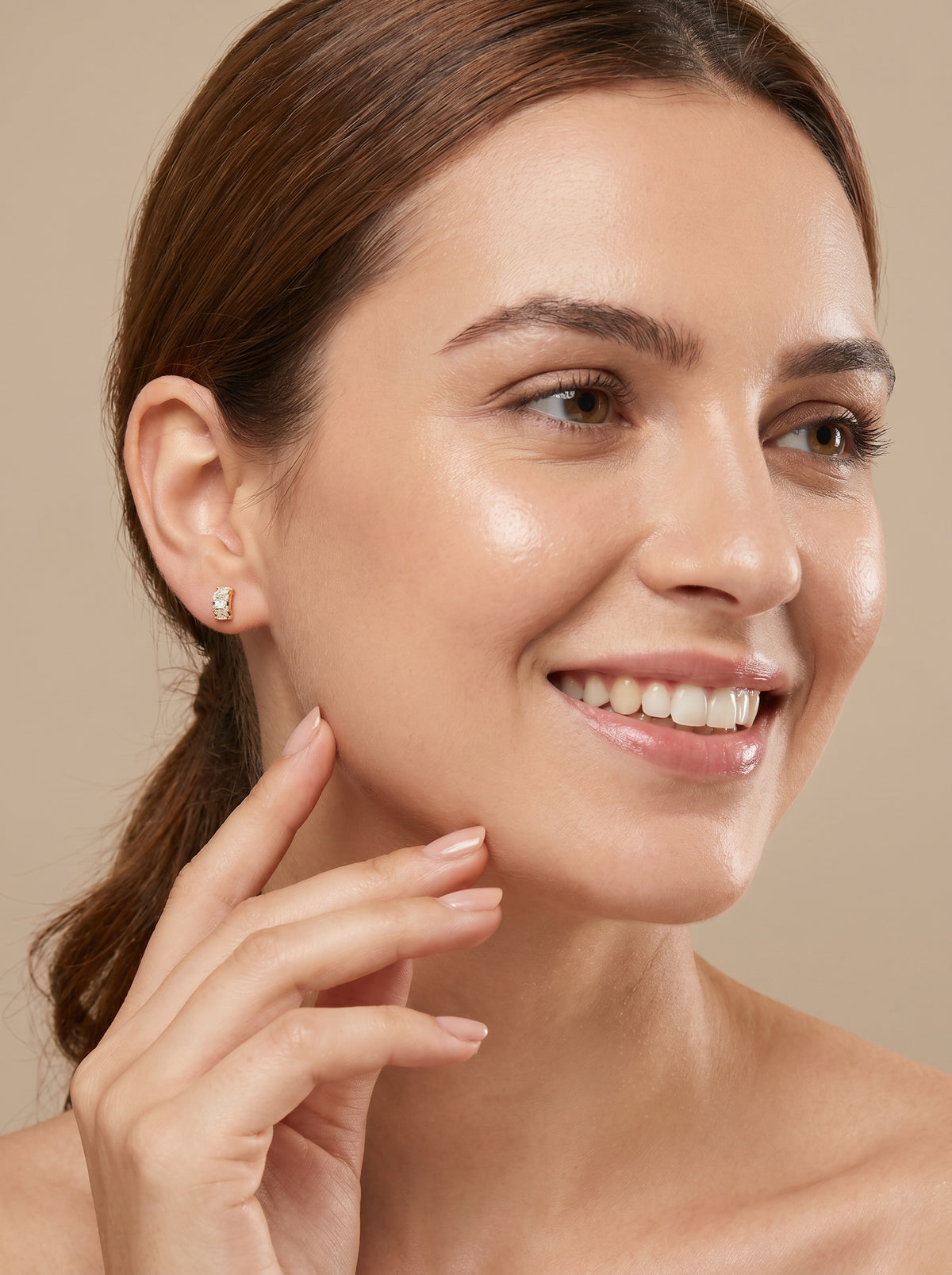 StyleNest Ear Stud Combo Gold