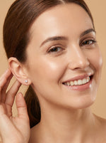 ModaMetal Ear Stud Combo Silver