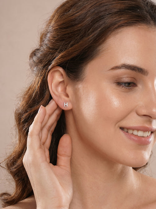 ModaMetal Ear Stud Combo Silver