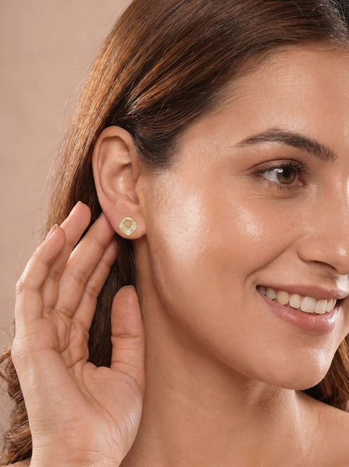 MetroMuse Ear Stud Combo Gold