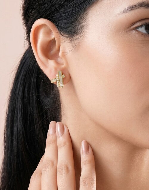 PearlPoise Ear Stud Single Gold