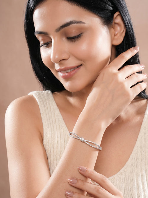 RadiantMuse Bangle Bracelet Silver