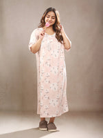 PeonyPeace Floral Printed Night Gown