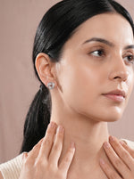 StarlitGlow Ear Stud Single Silver