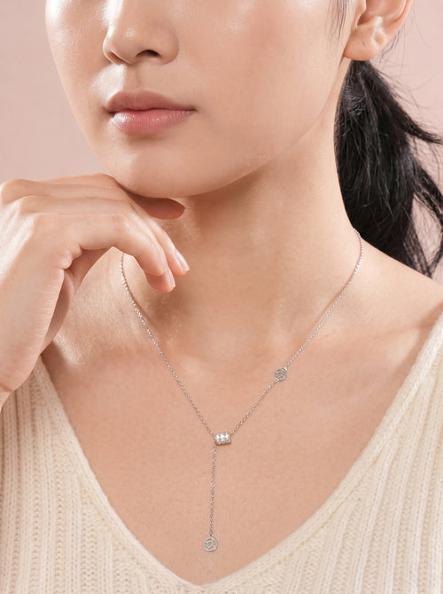 TwinkleTrail Necklace Pendant Silver
