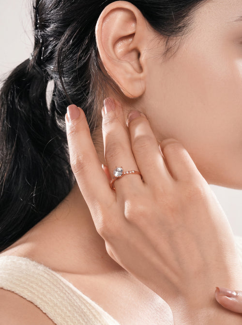 CrystalCrest Ring Rose Gold