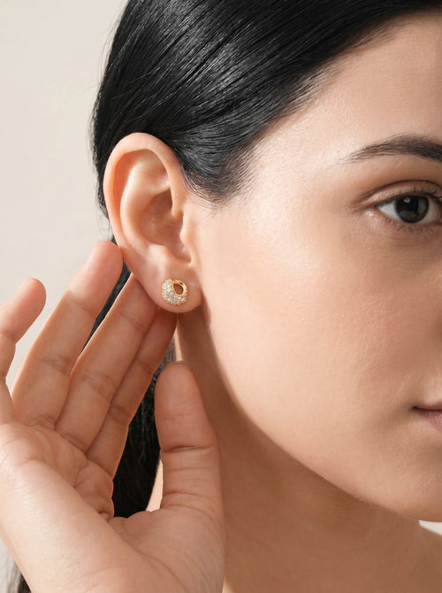 MetroMuse Ear Stud Combo Gold