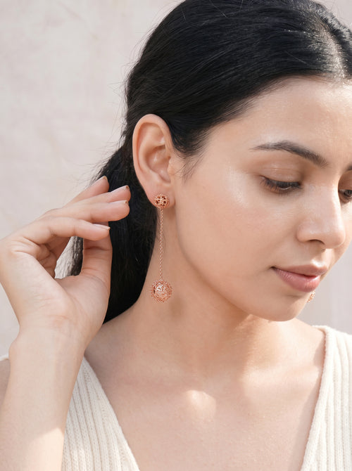 GleamHouse Ear Drop RoseGold