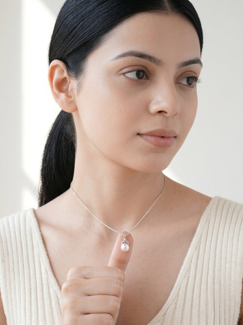 PrestigePearl Necklace Pendant Silver