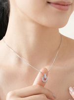DazzleDrop Necklace Pendant Silver