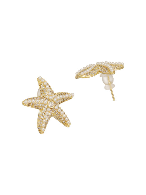 BloomShine Ear Stud Single Gold