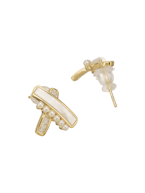 PearlPoise Ear Stud Single Gold