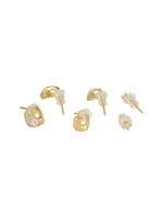 MetroMuse Ear Stud Combo Gold
