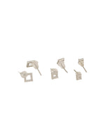 UrbanLustre Ear Stud Combo Silver